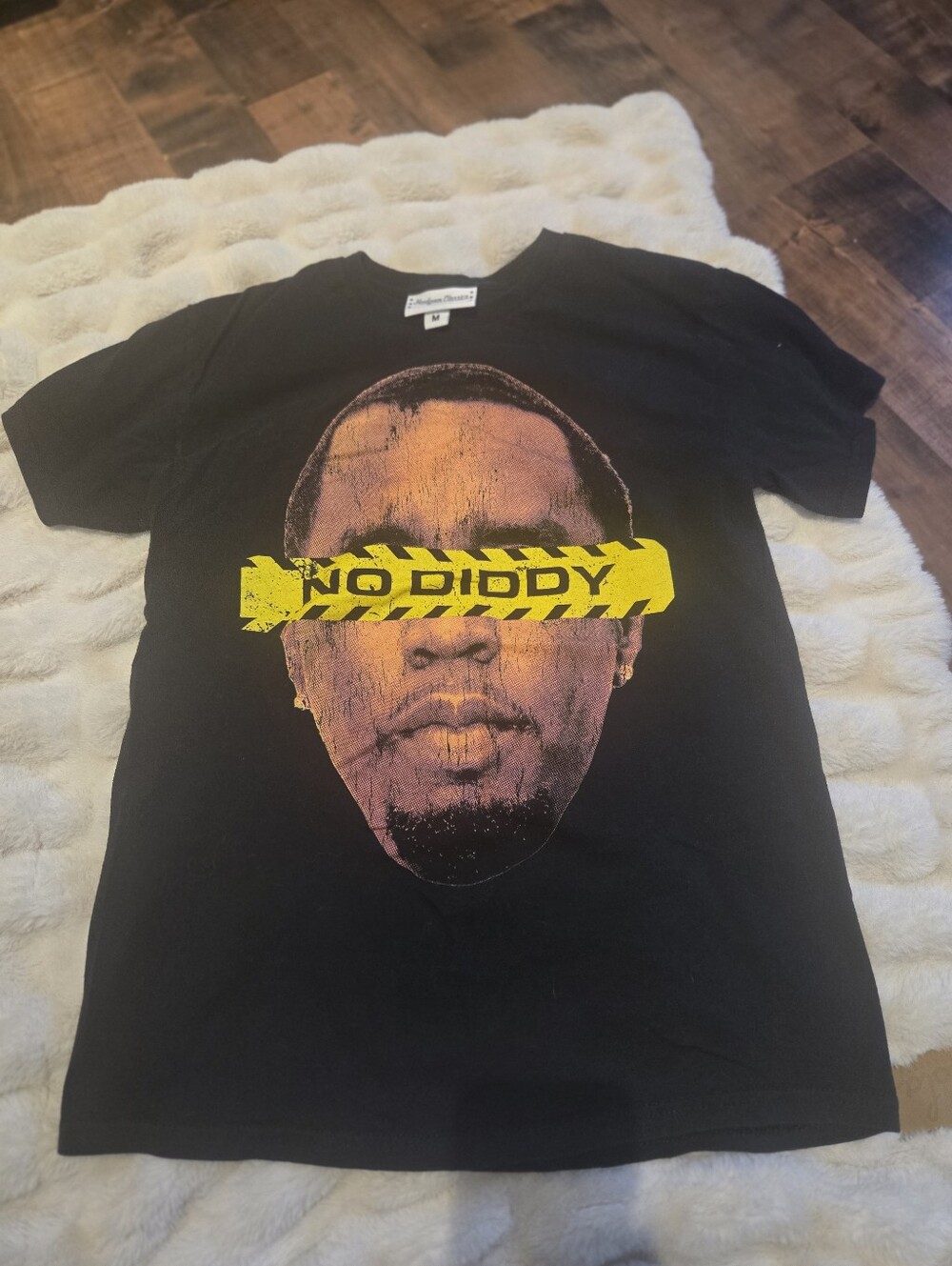 No Diddy [Medium] Graphic T Puff Daddy Rapper Headgear Classic Streetwear